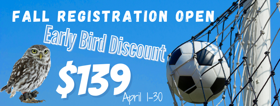 Fall 2025 Early Bird Registration Opens April 2nd $61 Discount until April 30th