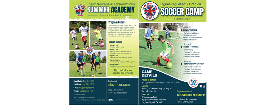 UKI Summer Academy & Camps - Register Here