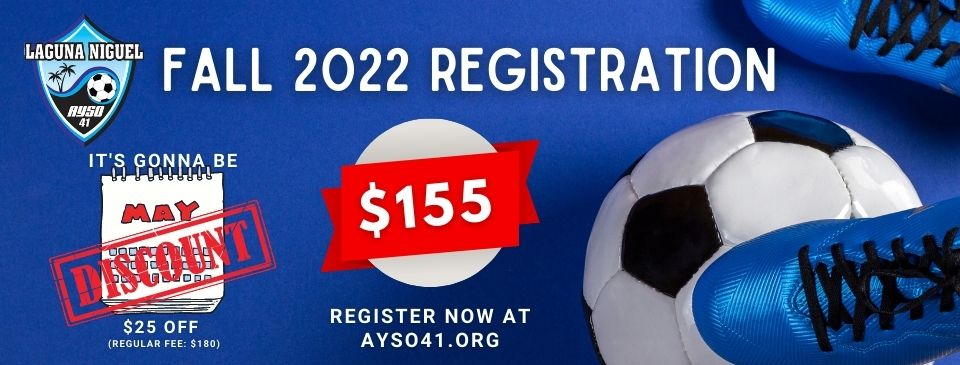 Fall Registration - It's Gonna Be May Discount - $25 Off