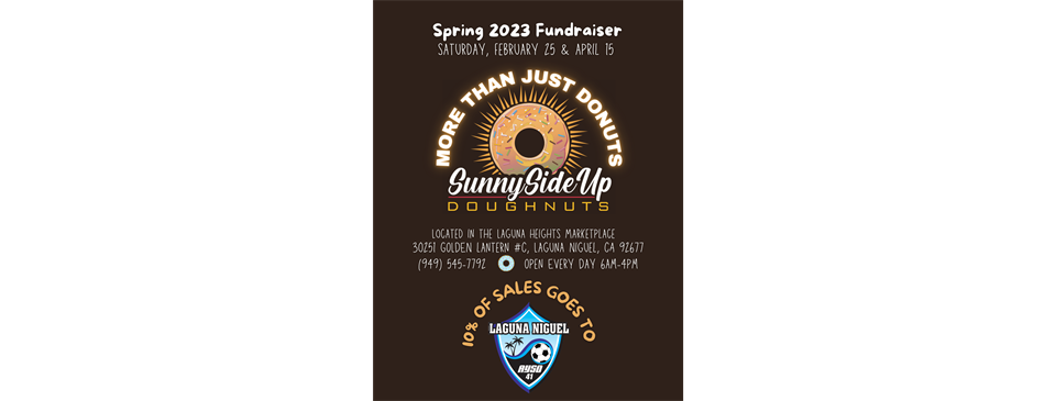 Apr. 15th - Fundraiser @ Sunny Side Up Doughnuts