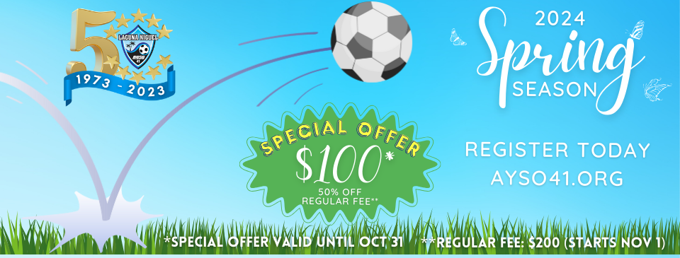Spring 2024 Registration Now Open - 50% Anniversary Special Offer Until October 31st