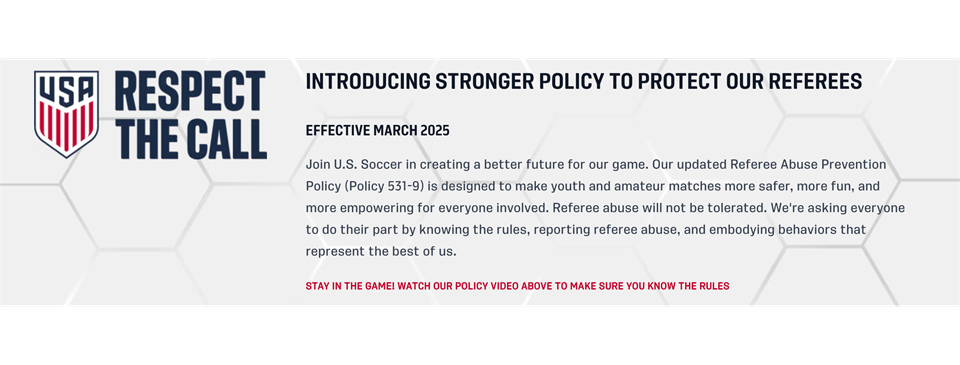 Referee Abuse Prevention