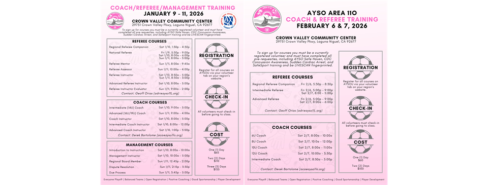 Area 11O Super Camp - Jan. 9th-11th & Feb. 7th-8th